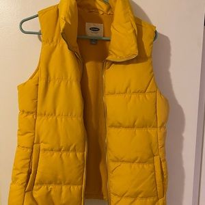 Yellow old navy vest